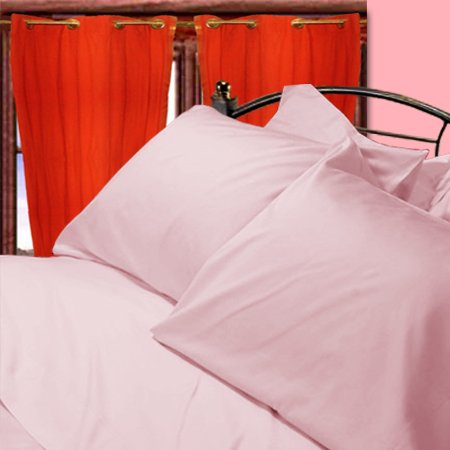 300 TC Sheet set 100% Egyptian Cotton Solid queen Rose