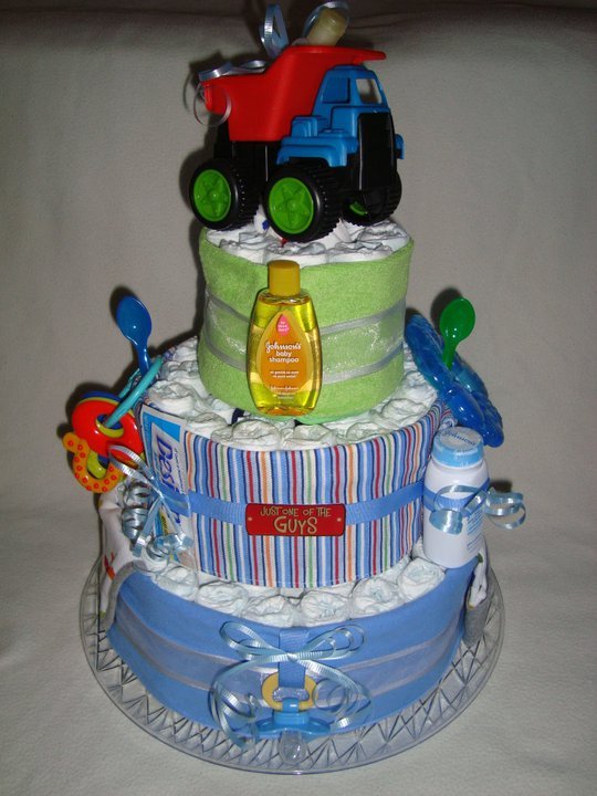 Trucks are for Toys Diaper Cake