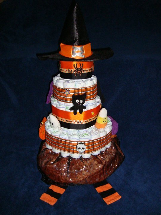 Witchy Diaper Cake