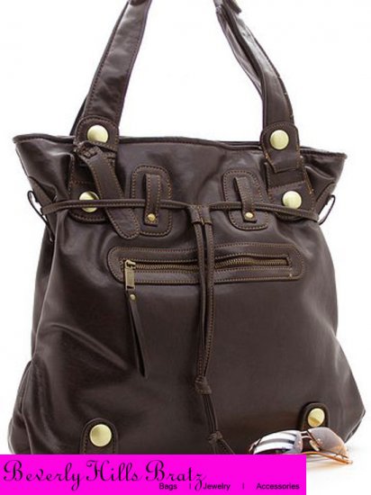 Parina Style Tote Bag, Brown FREE Shipping