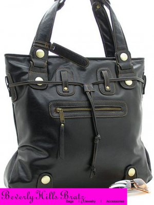 Parina Style Tote Bag, Black FREE Shipping