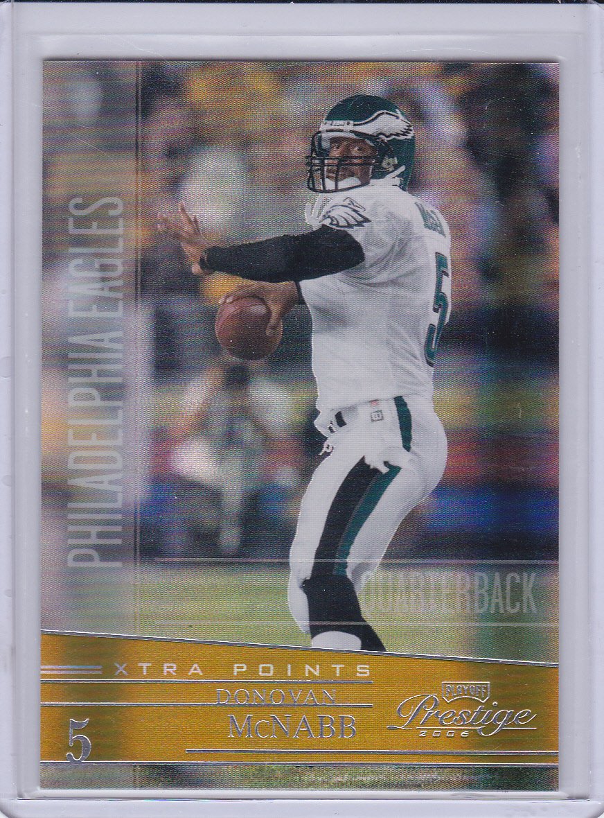 DONOVAN MCNABB 2006 PLAYOFF PRESTIGE EXTRA POINTS GOLD