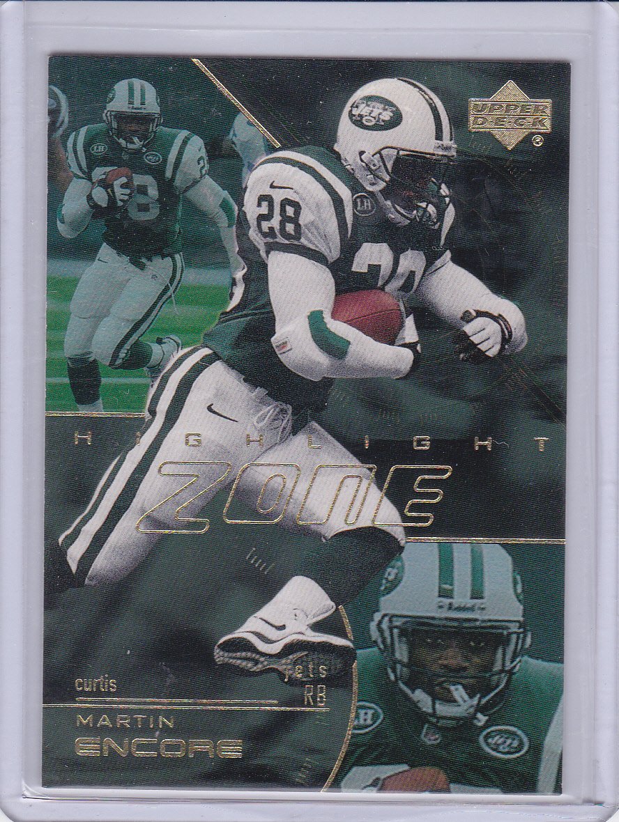 CURTIS MARTIN 2000 UPPER DECK HIGHLIGHT ZONE