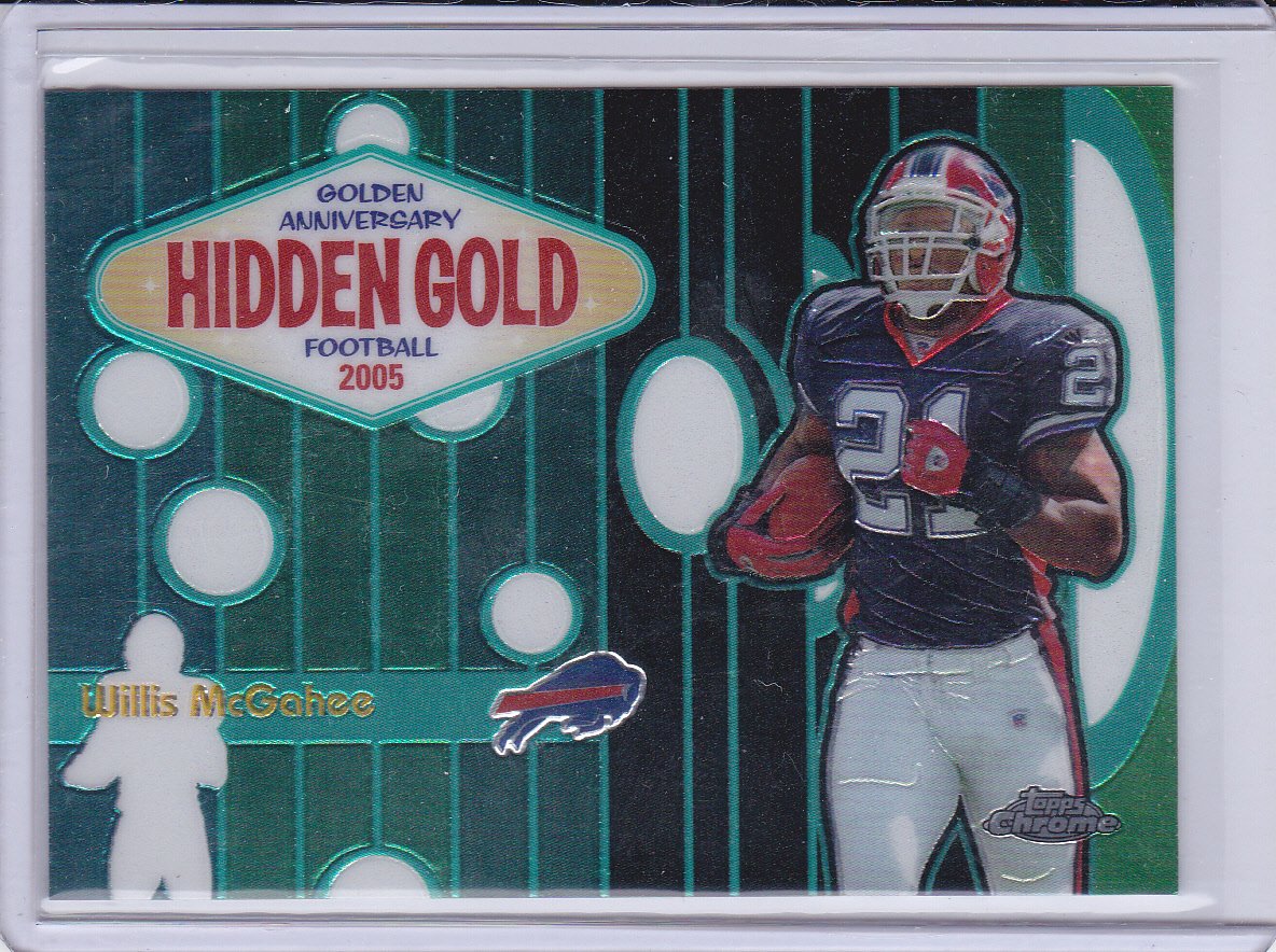 WILLIS MCGAHEE 2005 TOPPS CHROME GOLDEN ANNIVERSARY HIDDEN GOLD