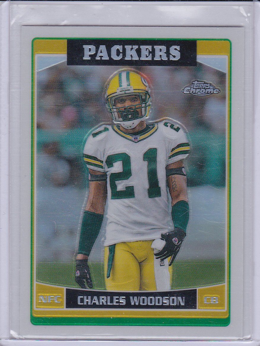 CHARLES WOODSON 2006 TOPPS CHROME REFRACTOR