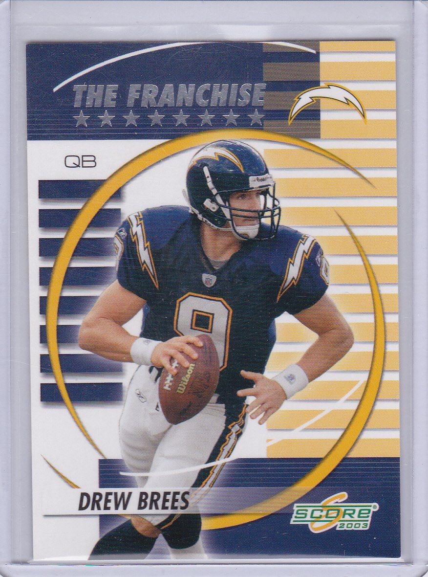 DREW BREES 2003 SCORE THE FRANCHISE