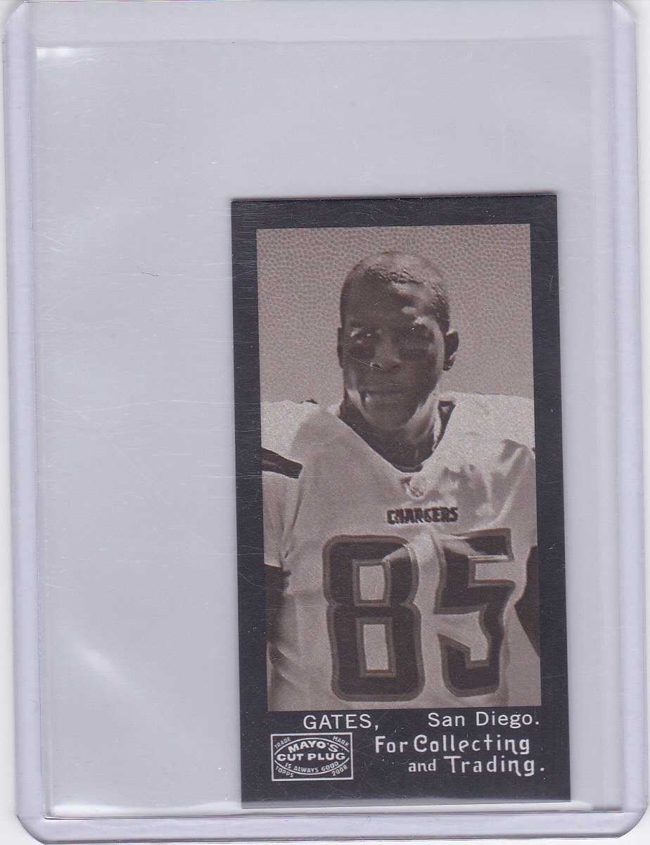 ANTONIO GATES 2008 TOPPS MAYO MINI BLACK BACK