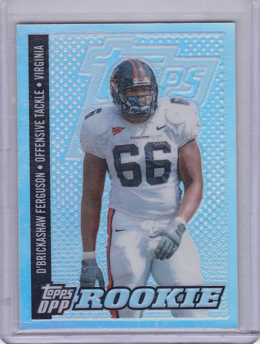 D'BRICKASHAW FERGUSON 2006 TOPPS DPP ROOKIE CHROME BLACK REFRACTOR