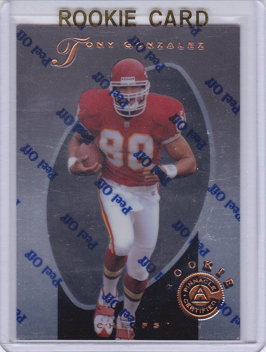 TONY GONZALEZ 1997 PINNACLE CERTIFIED ROOKIE