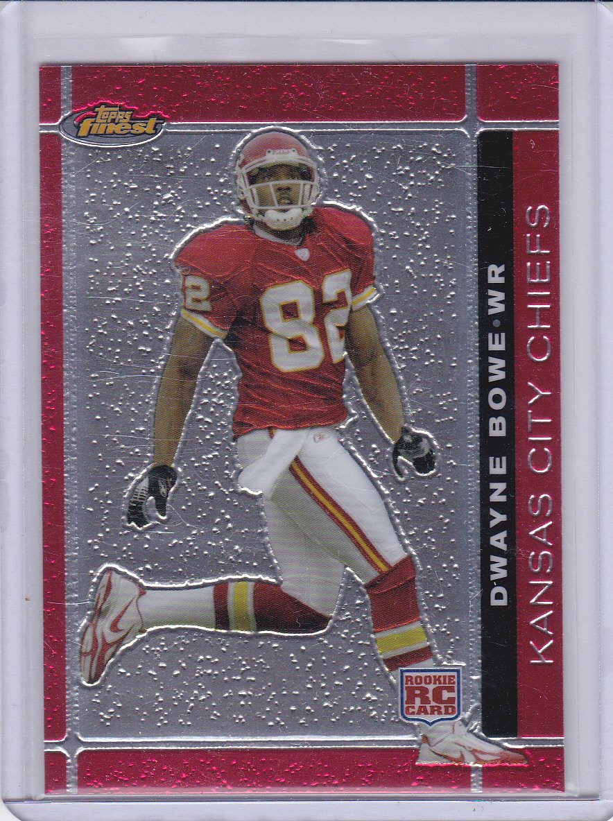 DWAYNE BOWE 2007 FINEST ROOKIE