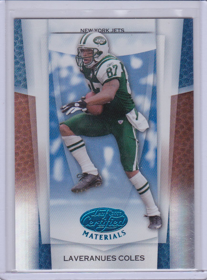 LAVERANUESCOLES 2007 LEAF CERTIFIED MATERIALS MIRROR BLUE #/50