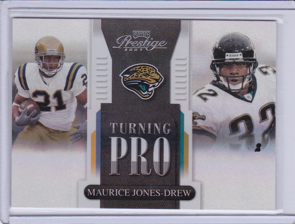MAURICE JONES-DREW 2007 PLAYOFF PRESTIE TURNING PRO HOLOFOIL #/25