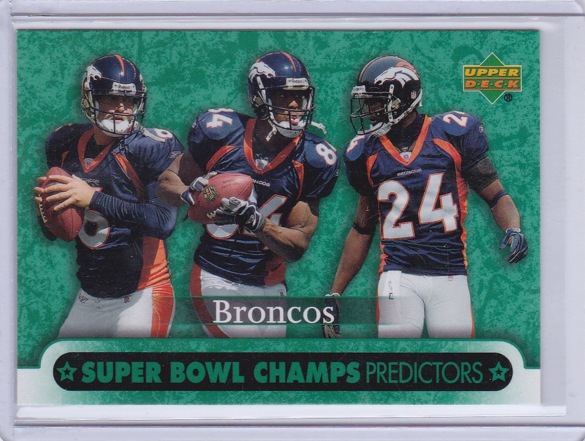 DENVER BRONCOS 2007 UPPER DECK SUPER BOWL CHAMPS PREDICTORS
