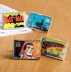Superhero Stamp Cufflinks