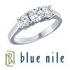 18K Three-Stone Diamond Ring