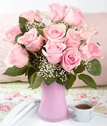 Long Stem Pink Roses