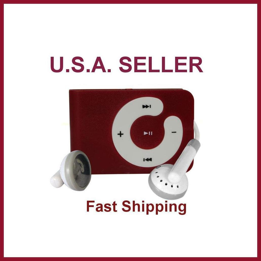 Mini Clip Mp3 Player Support 8 GB Micro SD Card