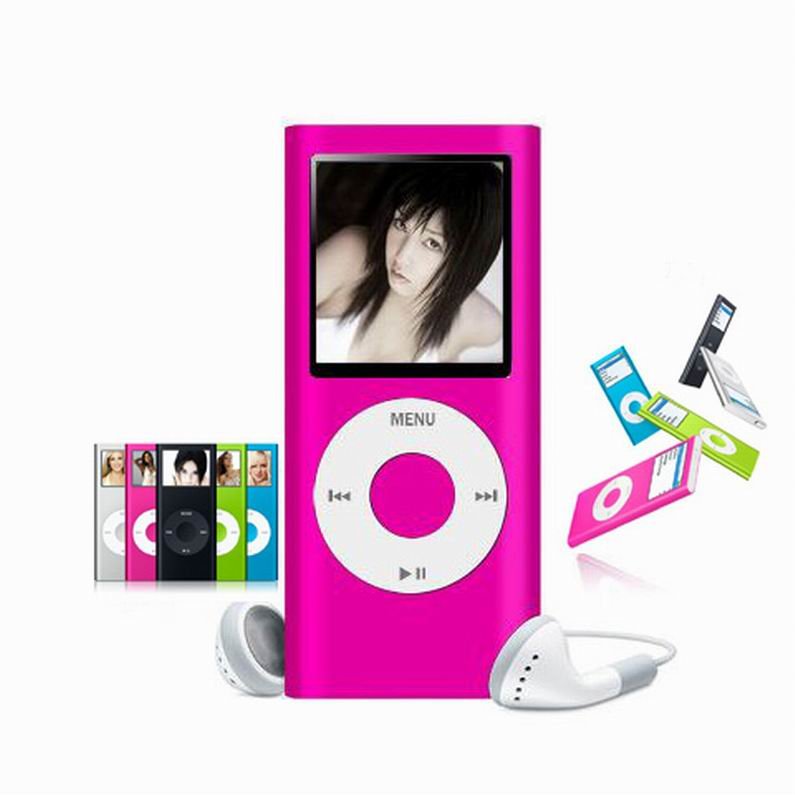 Pink 4GB 1.8 inch TFT Screen MP3 MP4 Media Player
