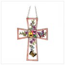 #14395 Stained Glass Cross Suncatcher