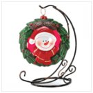 #14420 Snowman Wreath Tealight Stand