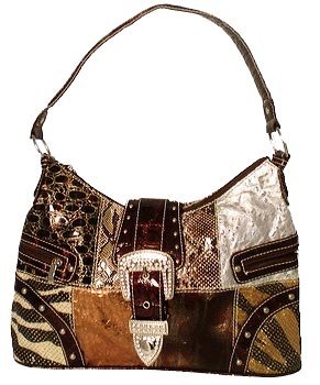 Patch Top Zipper Hobo
