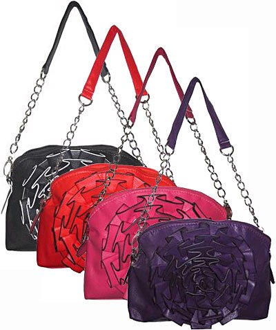 Top Zip Chain Handbag