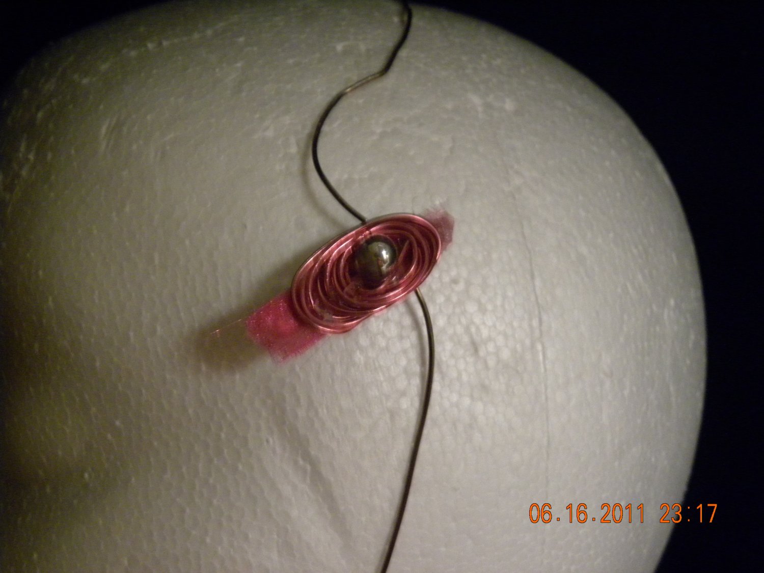 pink swirl clip