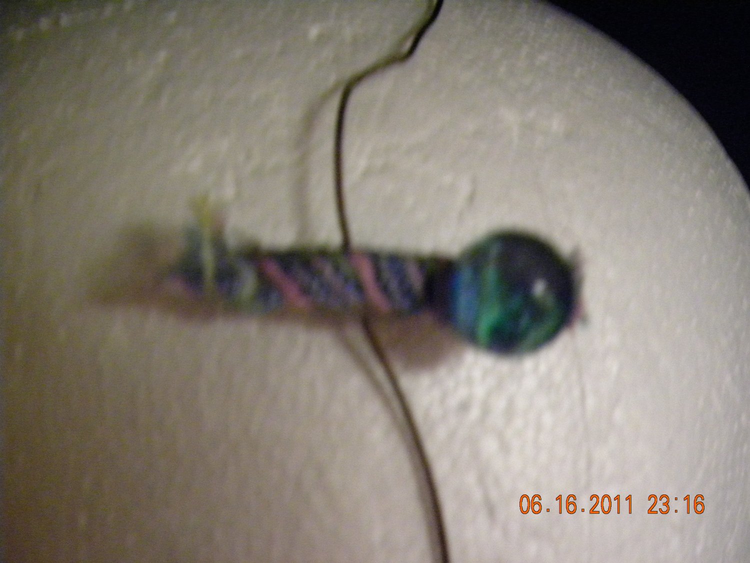 Blue stone clip