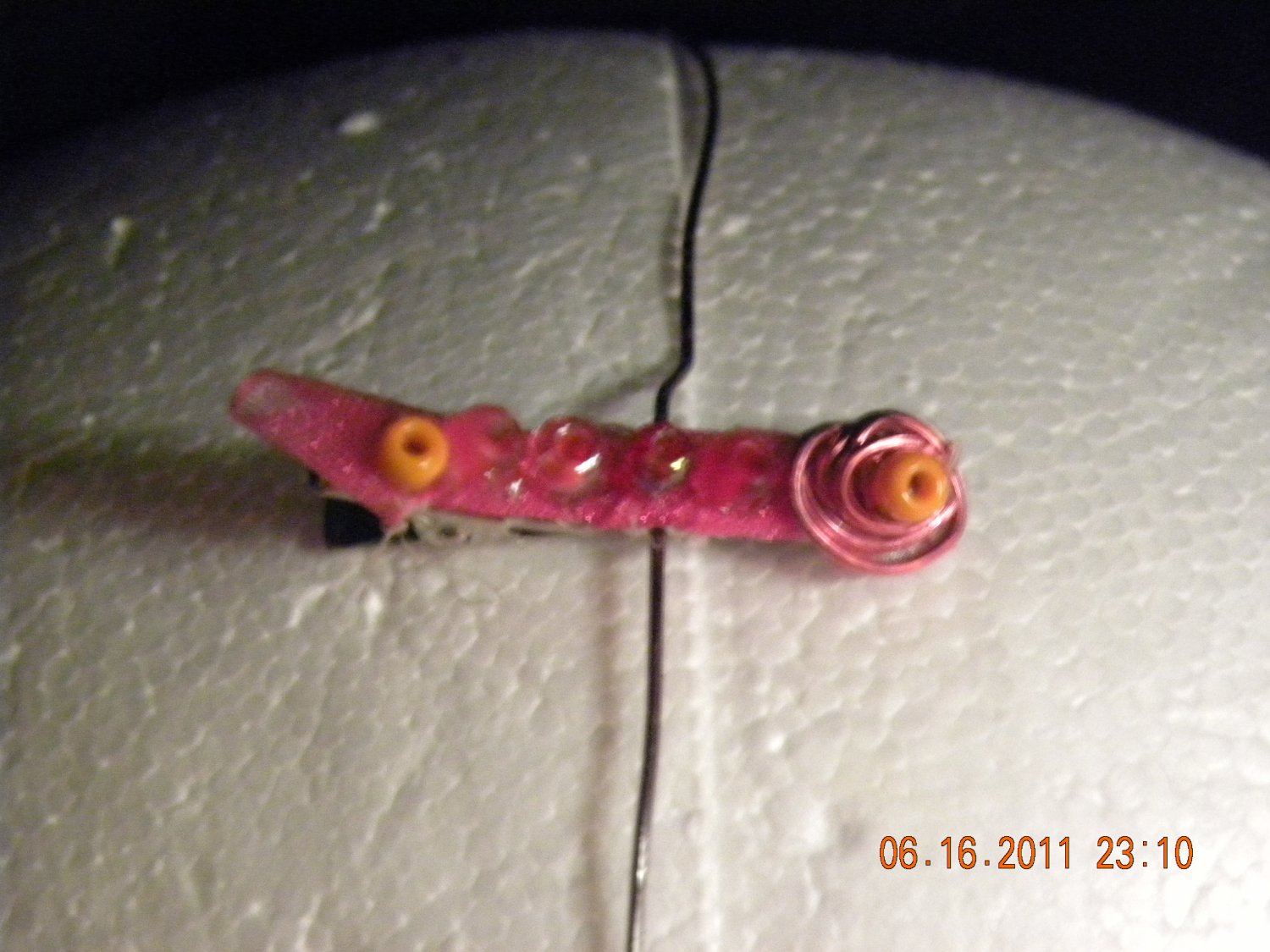Funky pink clip