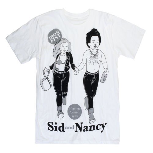 Iron Fist Sid n' Nancy White T-Shirt Sex Pistols Punk