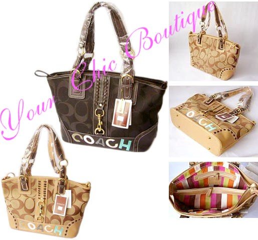Coach 2007 Signature Shoulder Tote