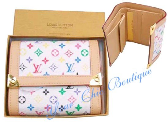 LV Multicolor Tri-fold Wallet