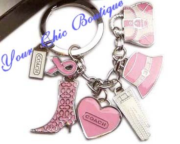 Coach Pink Keyring