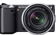 Sony Alpha 14.2MP Interchangeable Lens Camera with 18-55mm Lens