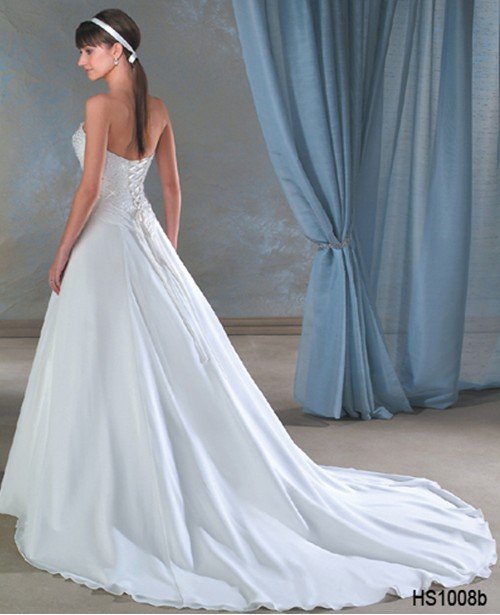 Custom Made- Beads Embellished Long hem Formal Dress Cocktail Bridesmaid Ball Prom Gown S4