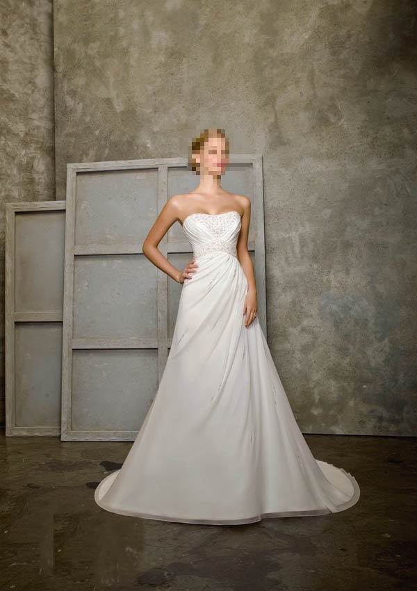 Custom Made- Beads Embellished design Strapless Wedding Dress Cocktail Bridesmaid Ball Prom Gown S6