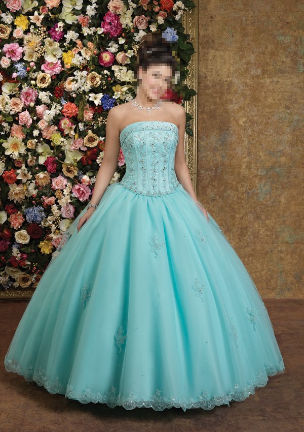 Custom Made- Beads Embellished Strapless Sexy Wedding Dress Cocktail Bridesmaid Ball Prom Gown Q2