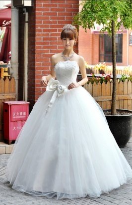 Custom Made- Bowknot Strapless Sexy Wedding Bride Dress Cocktail Bridesmaid Ball Prom Y2