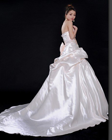 Custom Made- Bowtie Waist Light Pink sexy Wedding Bride Dress Cocktail Bridesmaid Ball Prom