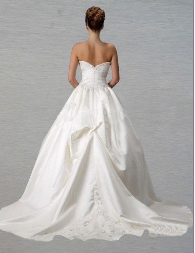 Custom Made- Chest Warp Off-Shoulder Zipper Wedding Bride Dress Cocktail Bridesmaid Ball Prom Y