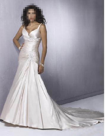 Custom Made- Deep V-Neck Pleated Halter Sexy Wedding Bride Dress Cocktail Bridesmaid Ball Prom Y3