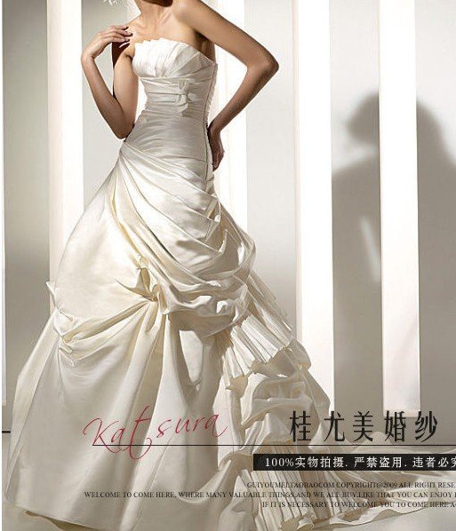 Custom Made- Elegant Pleated Off Shoulder Wedding Bride Dress Cocktail Bridesmaid Ball Prom