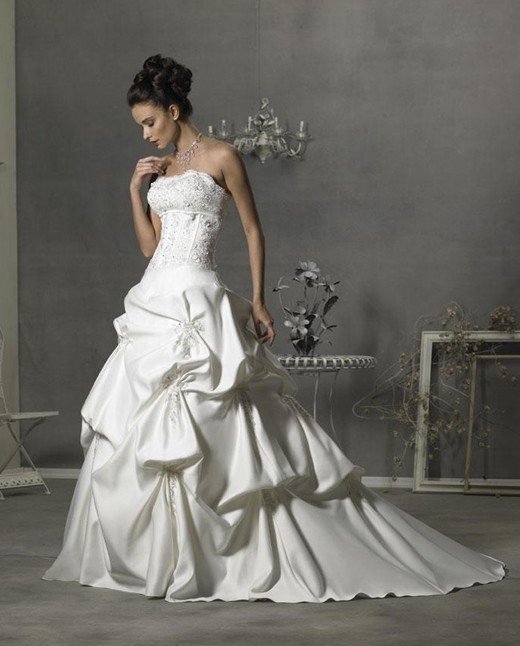 Custom Made- Embroidery Shirred Bubble Lap Sexy Wedding Bride Dress Cocktail Bridesmaid Ball Prom R3