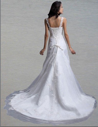 Custom Made- Embroidery Floor-Length Lace Hammock Wedding Bride Dress Cocktail Bridesmaid Ball