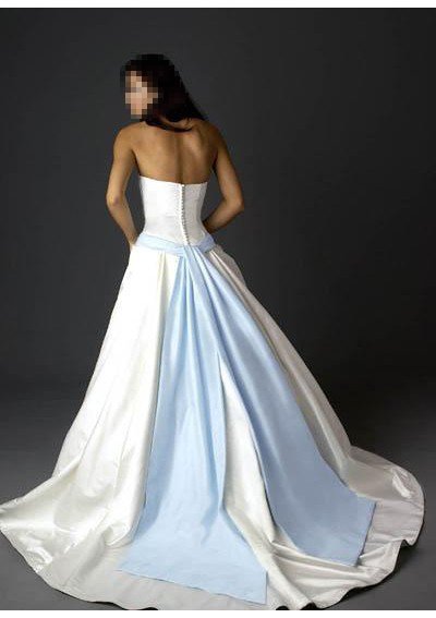 Custom Made- Fake Belt Embellished Strapless Wedding Bride Dress Cocktail Bridesmaid Ball Prom S5