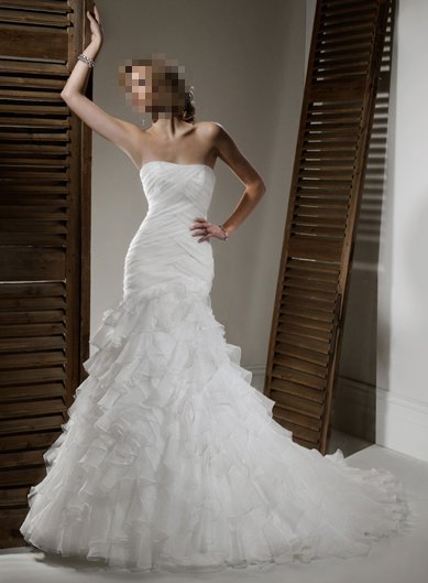 Custom Made- Sexy Embellish Pleat Strapless Wedding Bride Dress Cocktail Bridesmaid Ball Prom S6
