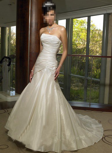 Custom Made- Sexy Embellish Pleat Strapless Wedding Bride Dress Cocktail Bridesmaid Ball Prom S7