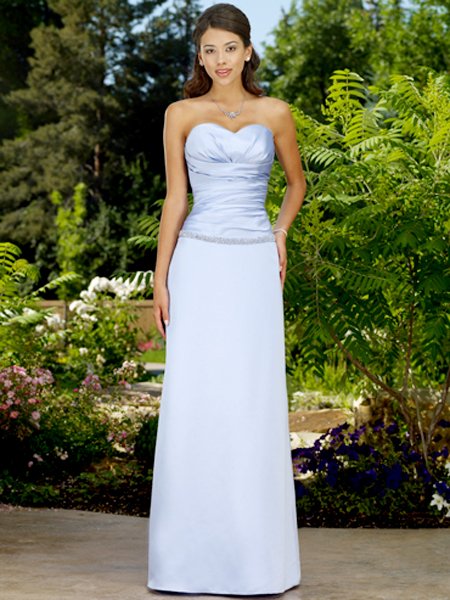 Elegant Silver Strapless Sweetheart Evening Dress Prom Bridesmaid Wedding