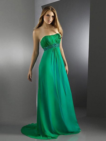 Custom Made- A2 Elegant Strapless Tube Top Evening Dress Cocktail Prom Bridesmaid Wedding