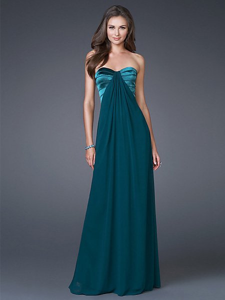 Hot Sale Elegant Dark Green Strapless Tube Top Evening Dress Formal Cocktail Prom Bridesmaid Wedding